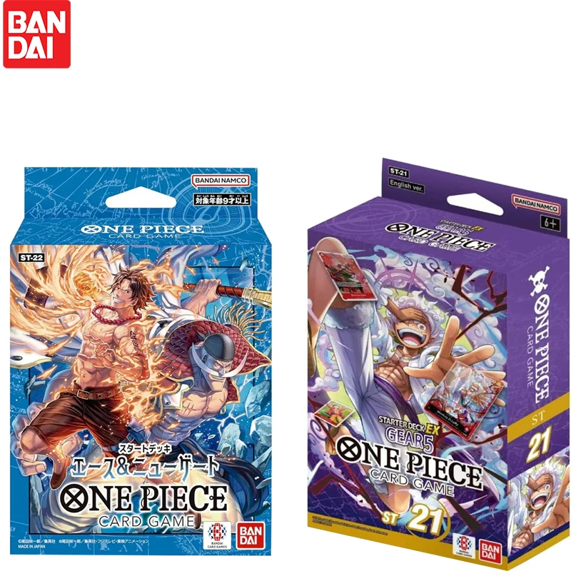 

BANDAI One Piece TCG Card Game mini Box Starter Deck Ace Newgate Japanese Anime Collection Card toy Shipping Protection