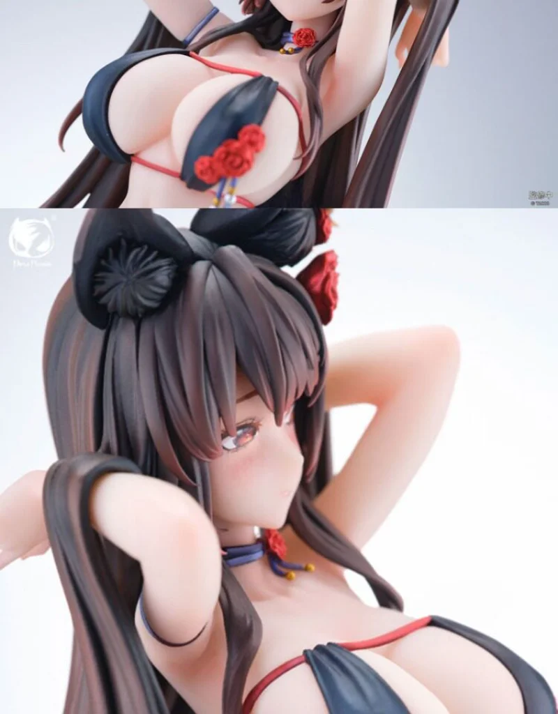 [Spot] Genuine BearPanda Rose Bara Eye Tracking Figure Cute Little Fox Girl Animation Ornament 1/6