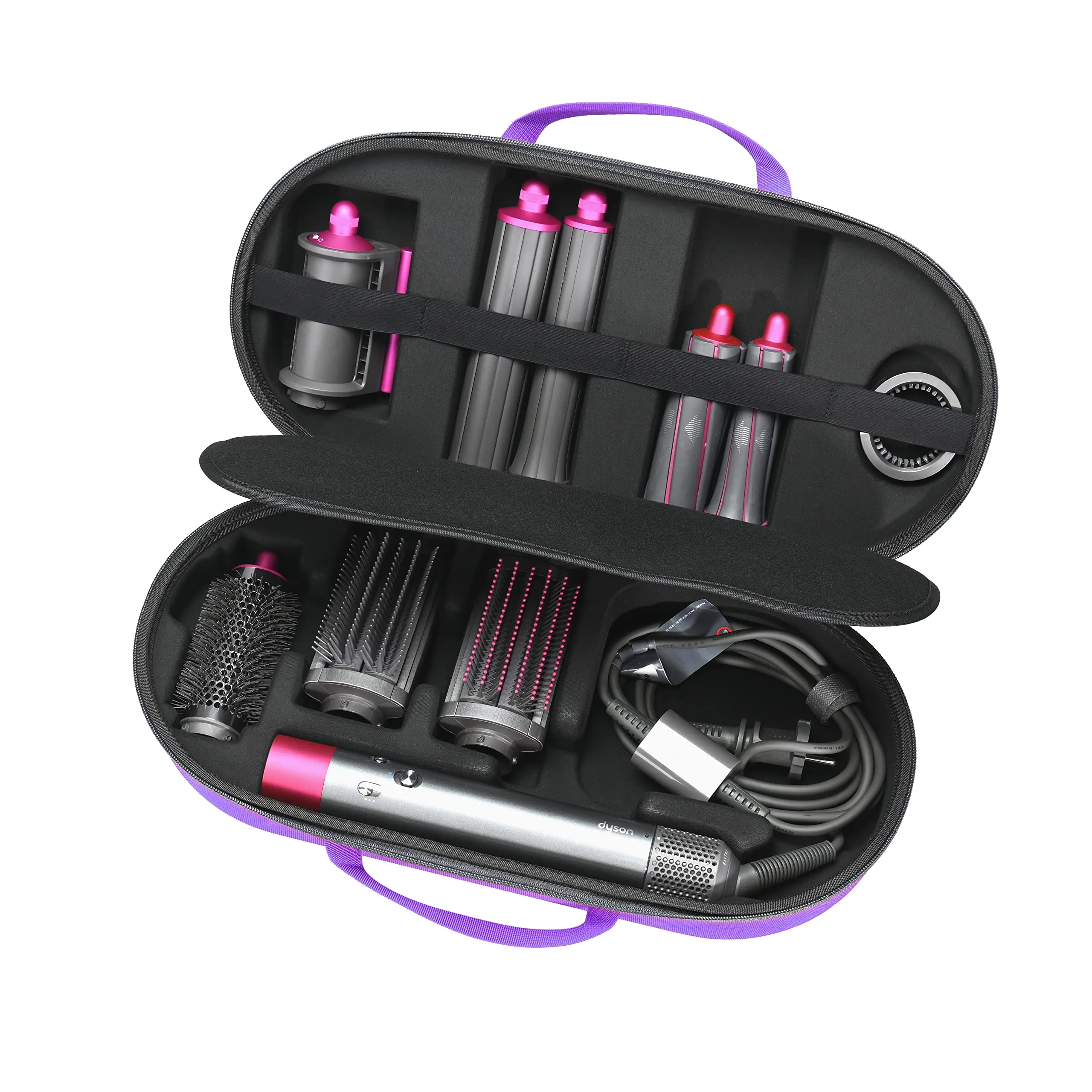 DYSON HS01 AIRWRAP HAIR STYLER (付属品全完備） Dyson Airwrap HS01 Complete Multi Styler Nickel/Fuchsia (USED) | eBay