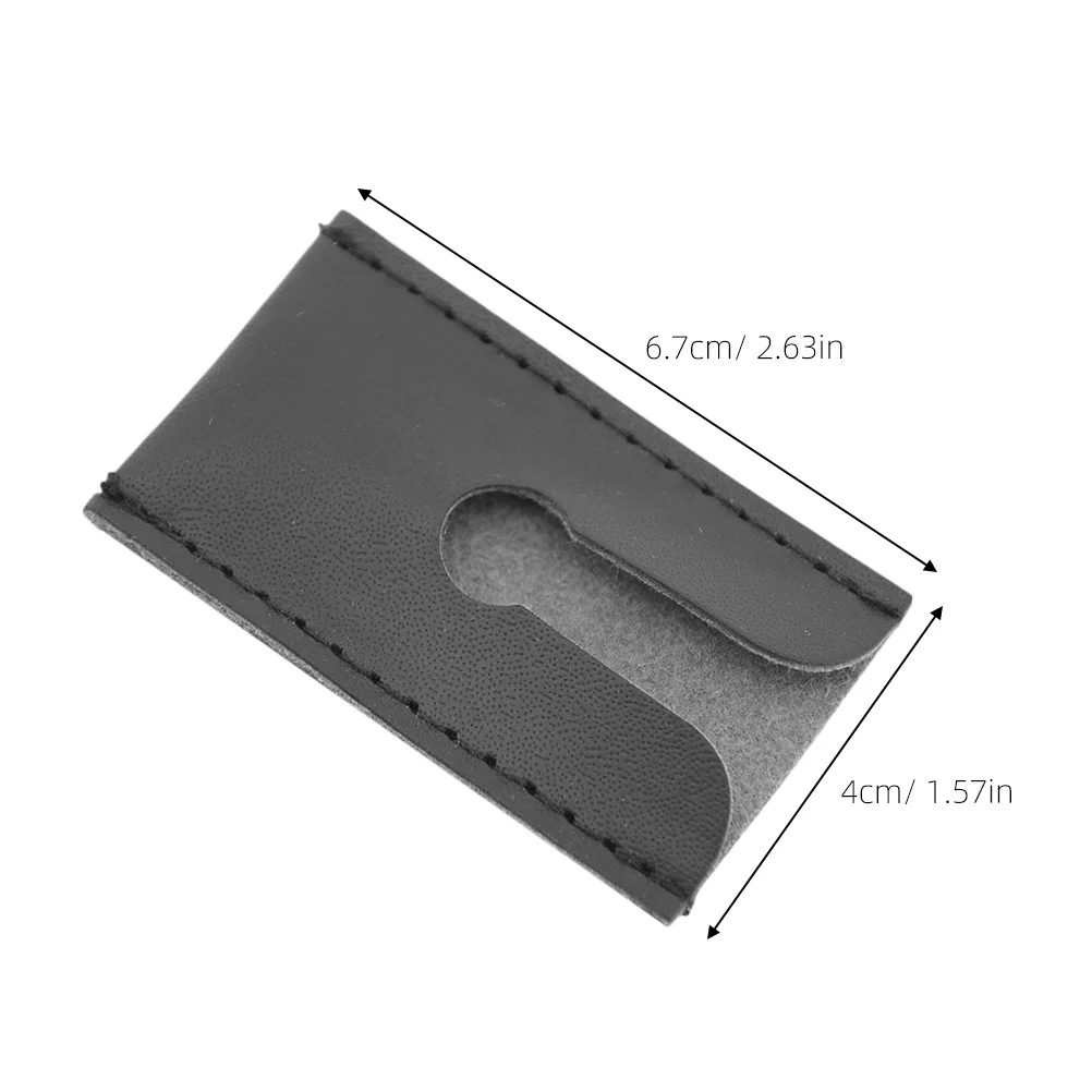 6 قطعة غطاء رأس ماكينة الحلاقة PU حافة مزدوجة فراشة سلامة حالة السفر الرجال الاستمالة الحلاقة اكسسوارات الحلاقة حقيبة سفر