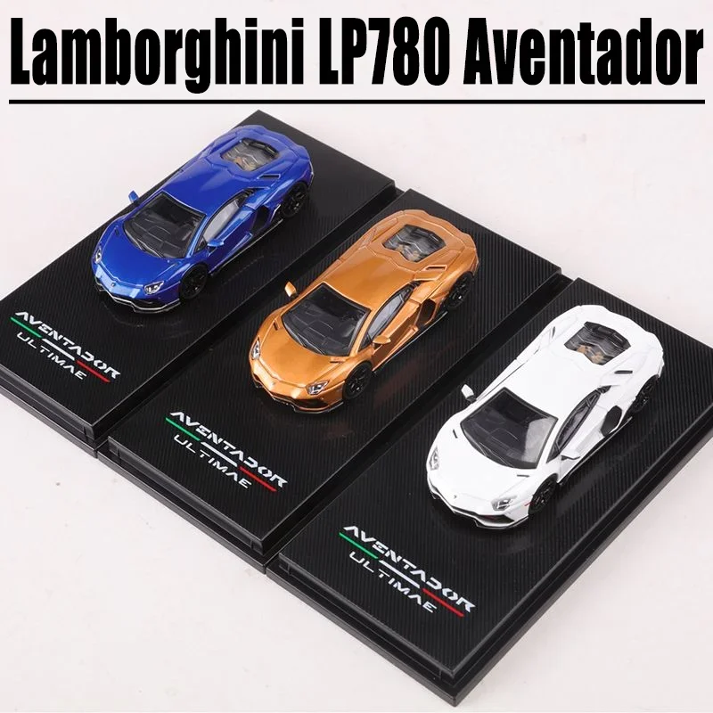 Hobby Fans 1/64 Lamborghini LP780 Aventador Alloy Toy Diecast Metal Model Gift