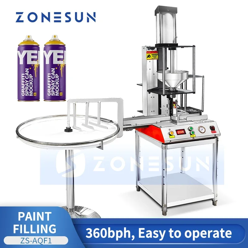 Zonesun Aerosol Can Filling Machine Paint Can Filling System for Spray Paint ZS-AQF1