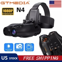 GTMEDIA N4 1080P HD Binoculars Night Vision 5X Digital Zoom Head Mount Goggle for Outdoor Telescope Infrared Night Vision Device