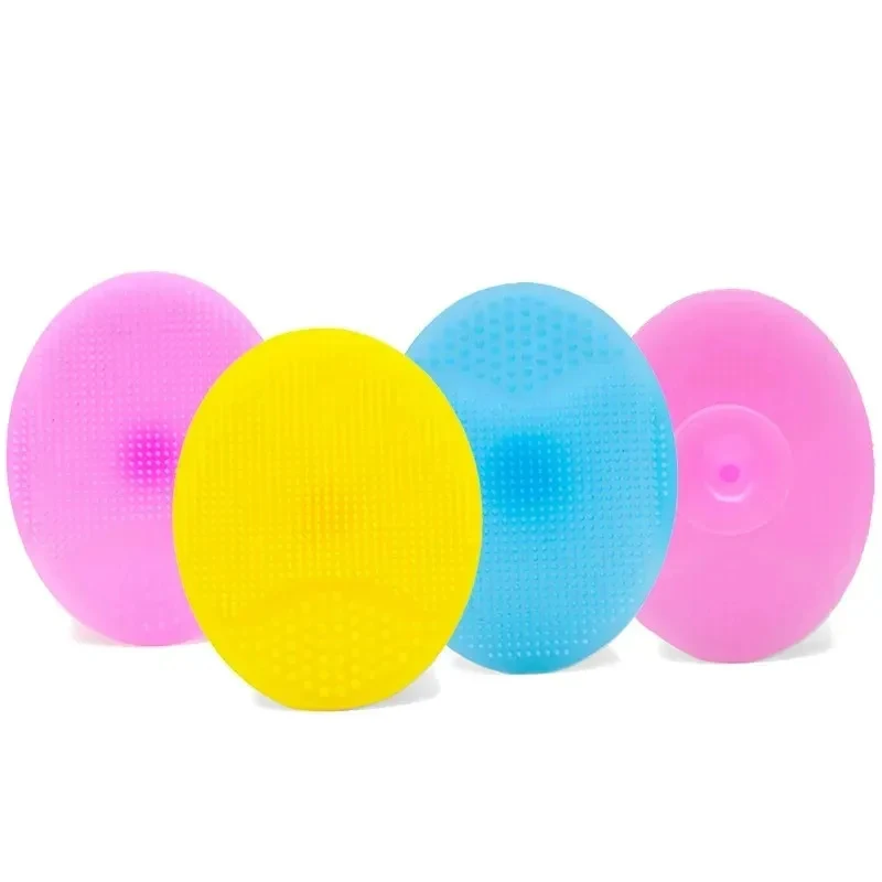 Escova de Limpeza Facial de Silicone Macio 1/3 Peças e Massageador Manual, Escova Esfoliante de Silicone para Limpeza Facial