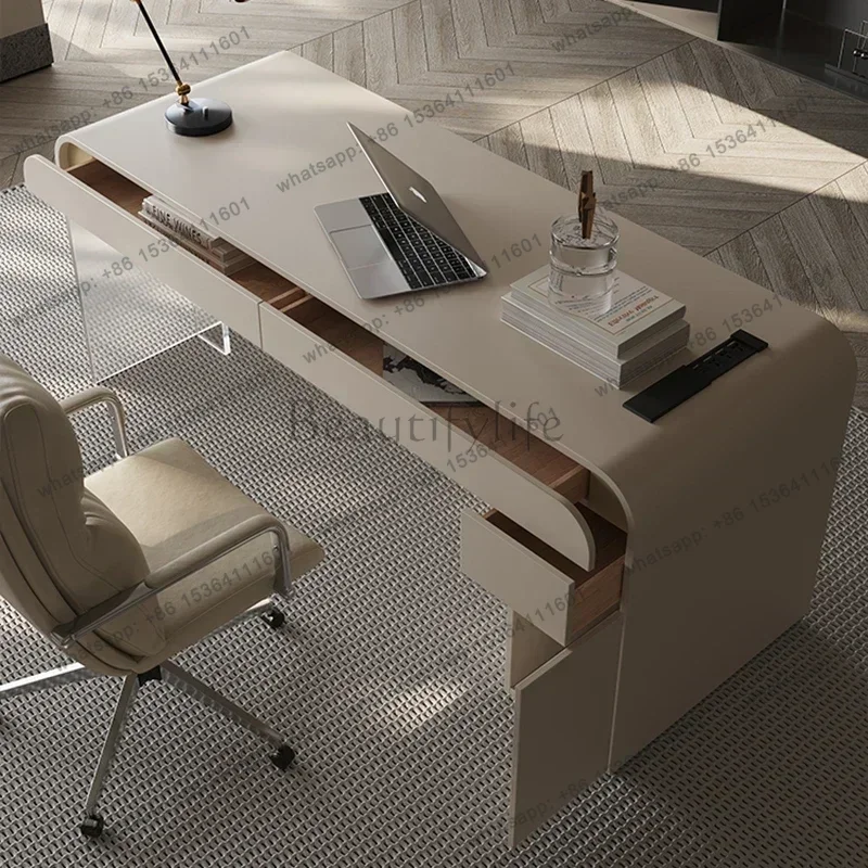 LD Minimalist Executive Office Desk Work Room Desks Offer Study Table Corner Setup Accessories Bedroom TavolinoTrendy