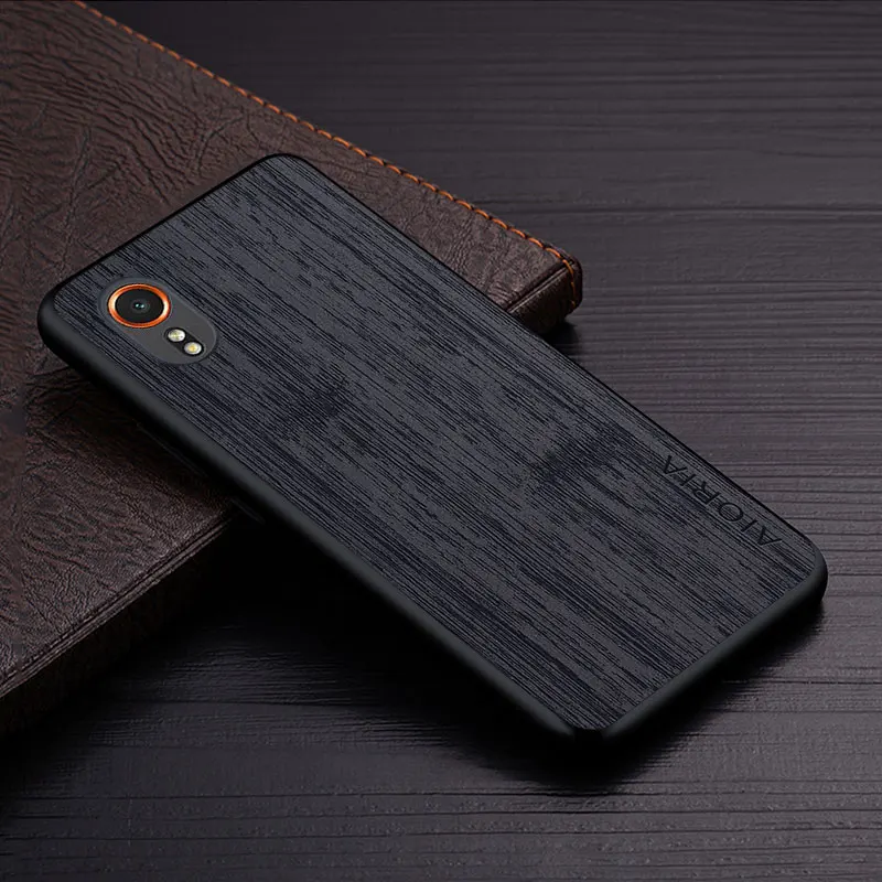 Case for Samsung Galaxy Xcover 7 5 funda bamboo wood pattern Leather phone cover Luxury coque for Samsung Galaxy Xcover 7 5 case