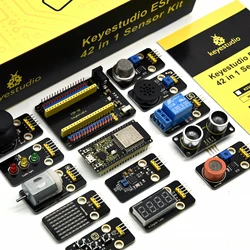Keyestudio 42 in 1 ESP32 Sensor Module Kit for Arduino Programming Kit Support Arduino C and MicroPythoon Diy Electronic Kit
