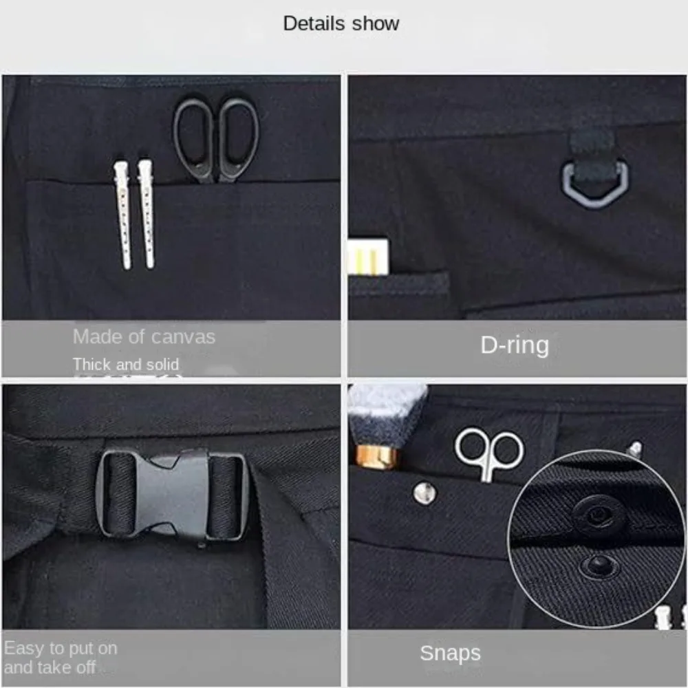 Creative Multiple Pockets Half Waist Work Apron Adjustable Cleaning Organizer Garden Tool Belt Multi-function Tool Storage Apron