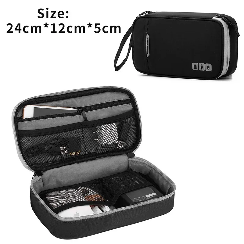 

Portable Electronic Accessories Travel case,Cable Organizer Bag Gadget Carry Bag for iPad,Cables,Power,USB Flash Drive, Charger