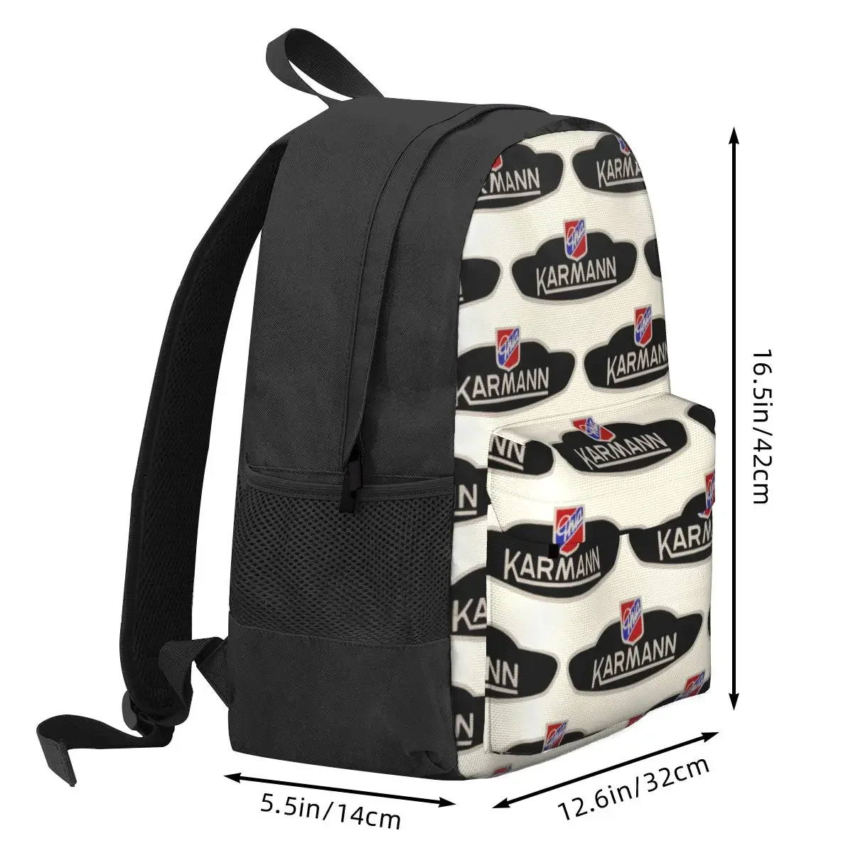 Karmann Ghia Emblem Backpack Student BookBag Kids School Bag Computer Shoulder Bags for Boys Girls