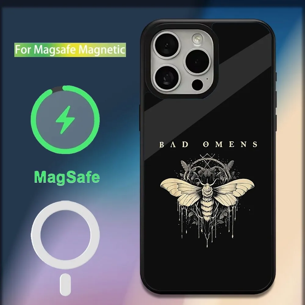 B-Bad Omens The Drain Phone Case For iPhone 16,15,14,13,12,11,Plus,Pro,Max,Mini Magsafe Magnetic Wireless Charging