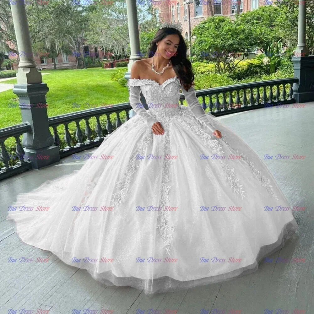 Quality White Bridesmaid Dresses Flower Girl Dress Tulle Fluffy For Princess Wedding Kids Birthday Party Evening Ball Gowns
