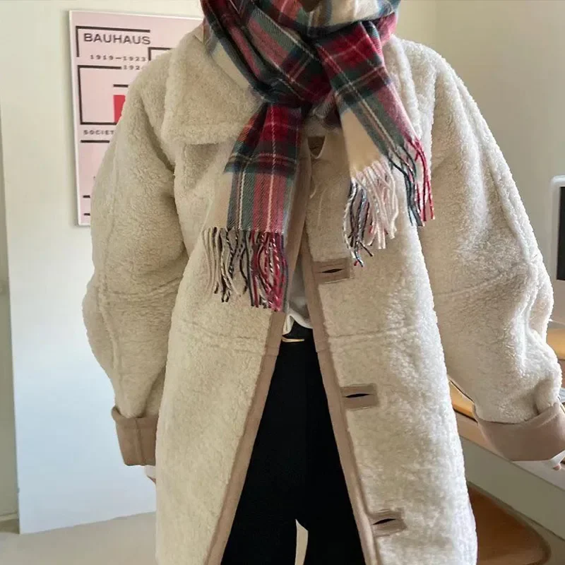 INS autunno inverno coreano Plaid spessa sciarpa calda Su Da scialle nuovo stile per studenti imita l'atmosfera scozzese in Cashmere che scorre