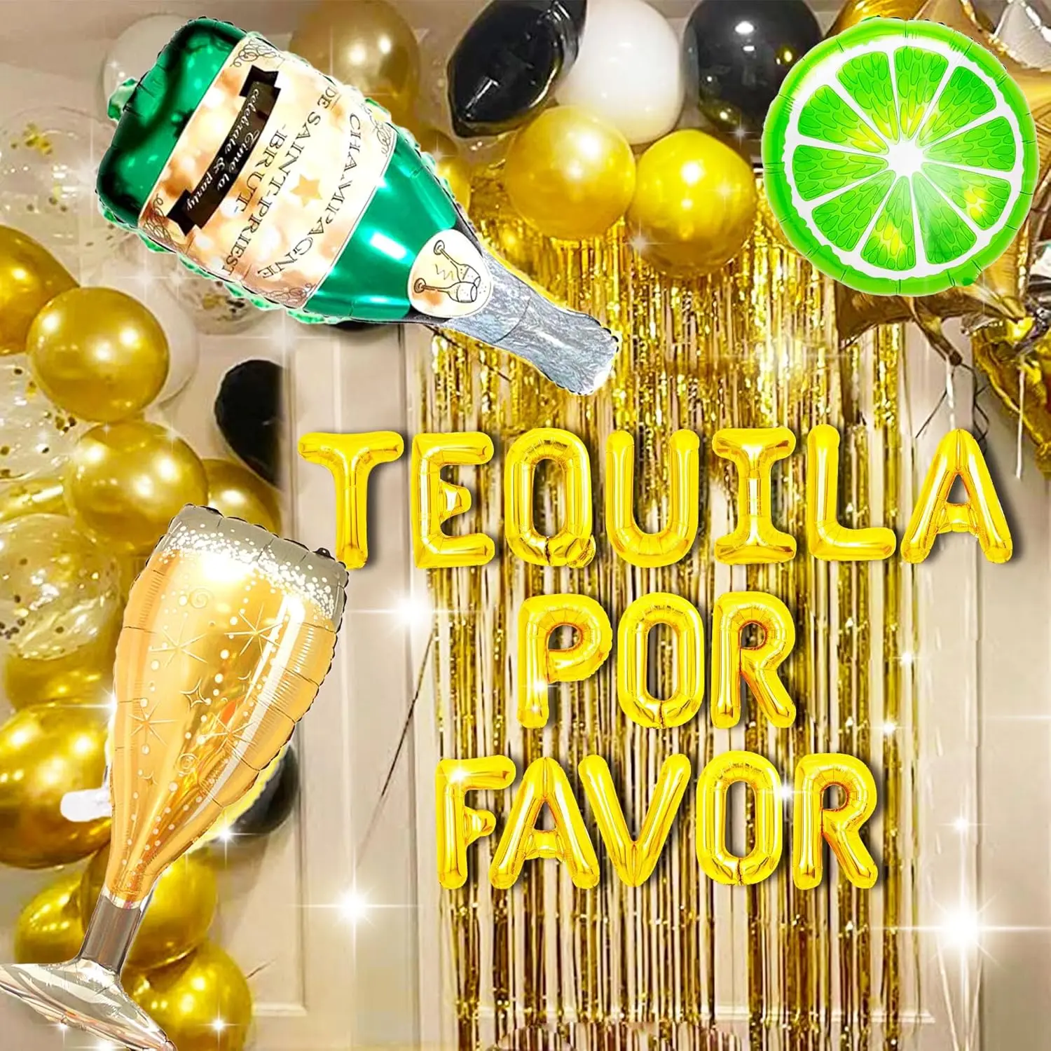 LaVenty Tequila Por Favor Banner Tequila Bar Bachelorette Wedding Cincode Mayo Housewarming Christmas Birthday Banner