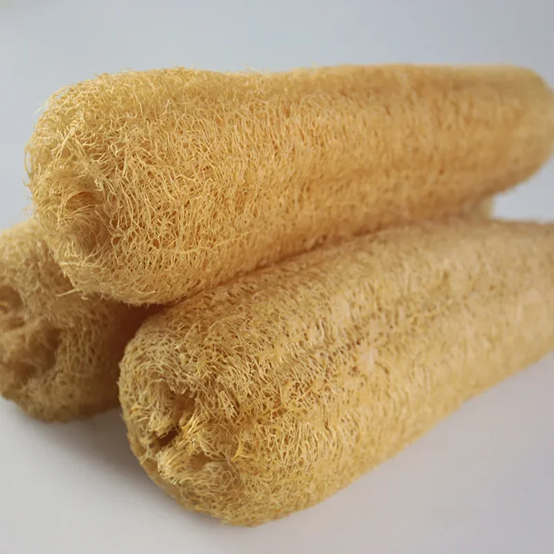 Natural Full Loofah Sponge Non-stick Long Dishwashing Artifact Ecological Planting Good Absorbency Pot Brush Bath Kitchen Tool