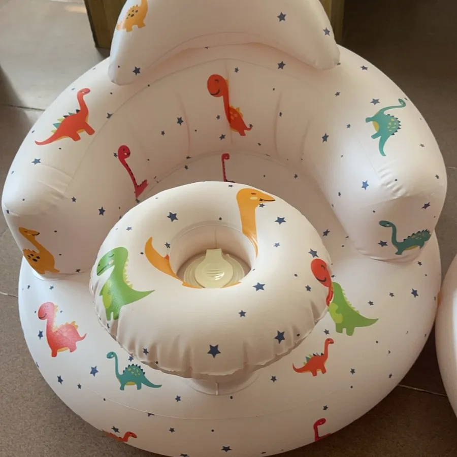 

Детское надувное сиденье со встроенным лотком для воздушного насоса, поддержка спины, портативный диван-кресло для малышей, подушка для поддержки младенцев