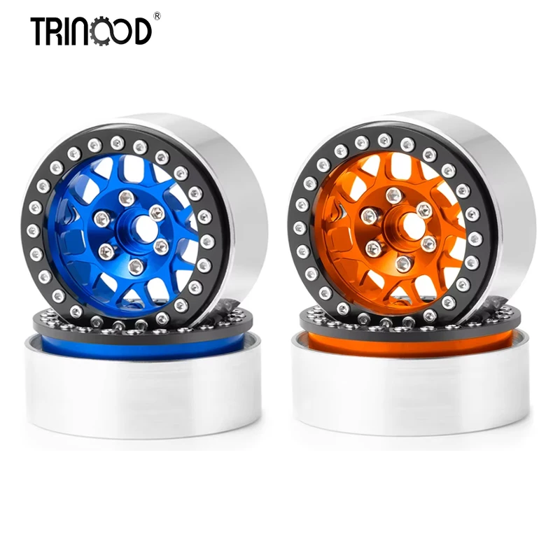 

TRINOOD 4 шт. 1,9 "металлический сплав 10 спиц Beadlock колесные диски ступица для RC 1/10 Rock Crawler автомобиль осевой SCX10 D90