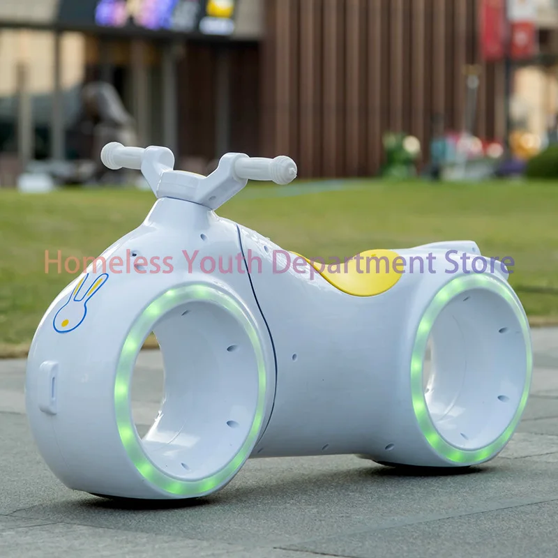 Children's electric balance bike 2-8 year old baby slide bike