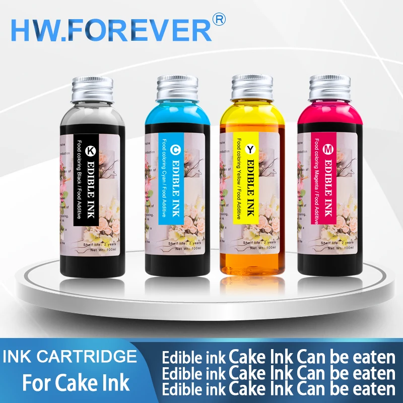 Decorative Ink For Canon For Epson For HP All Brand Coffee Art Latte Printer Machine Printing on Cake Drink Rose Flower DIYInk