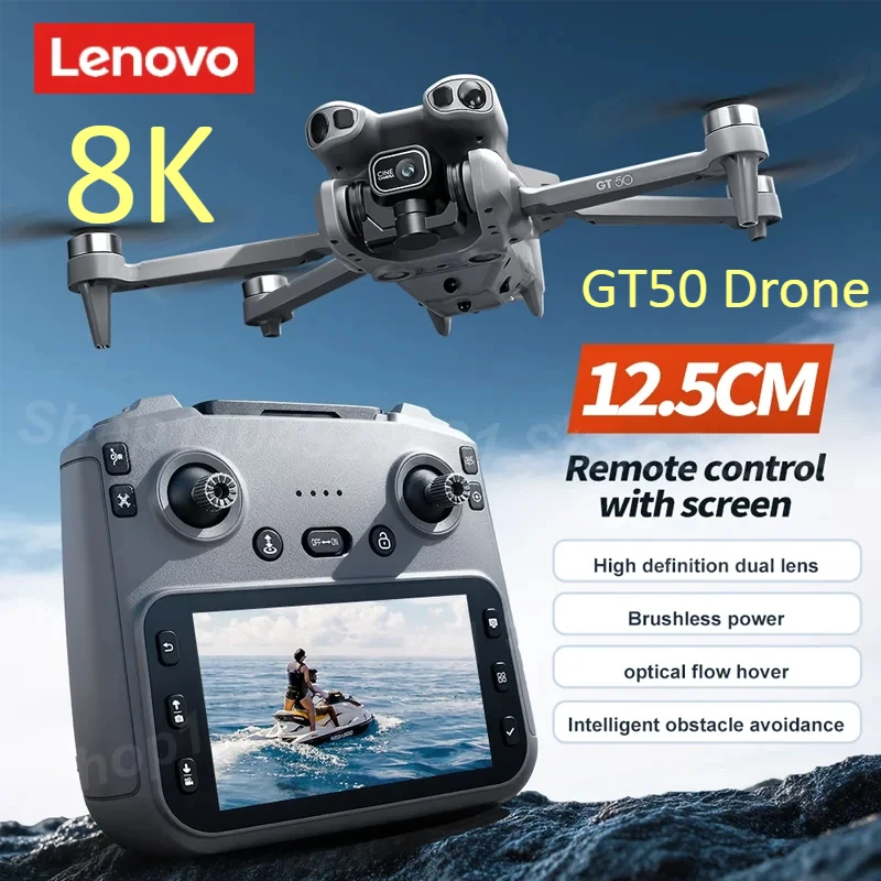 

Дрон Lenovo GT50 8K WIFI GPS, профессиональный квадрокоптер для аэрофотосъемки с HD-камерой, радиоуправляемый летательный аппарат, игрушечный БПЛА