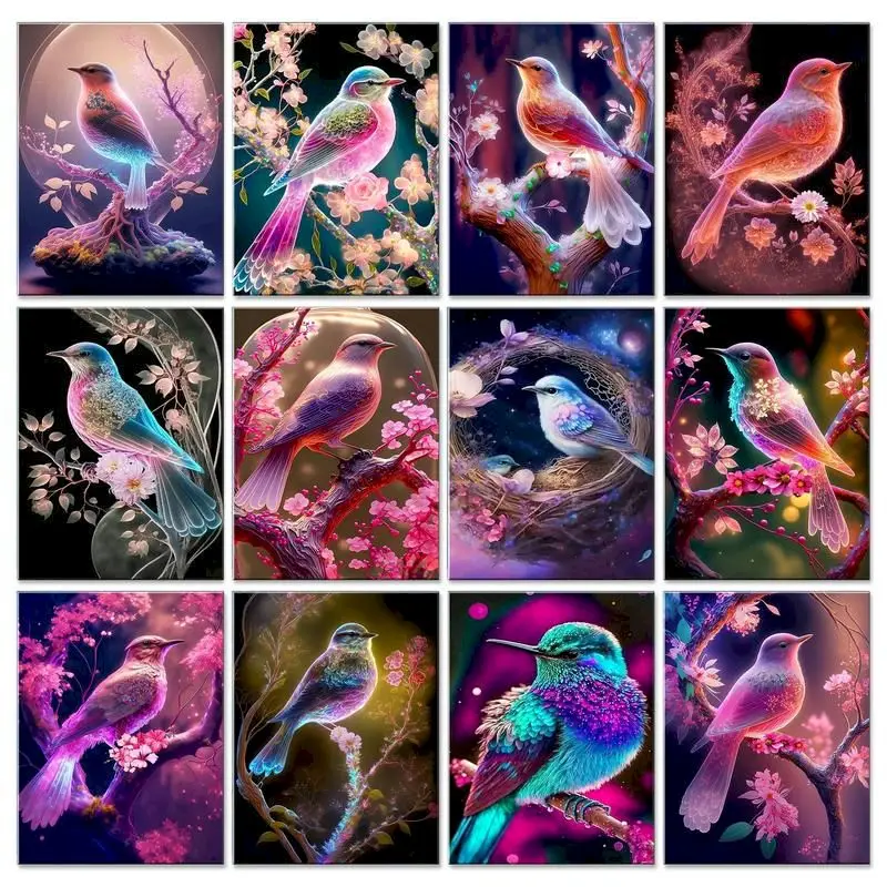 

5D Diy Diamond Painting Full Square Birds Cross Stitch Diamond Embroidery Animal Bead Picture Rhinestone Mosaic Wall Decoration