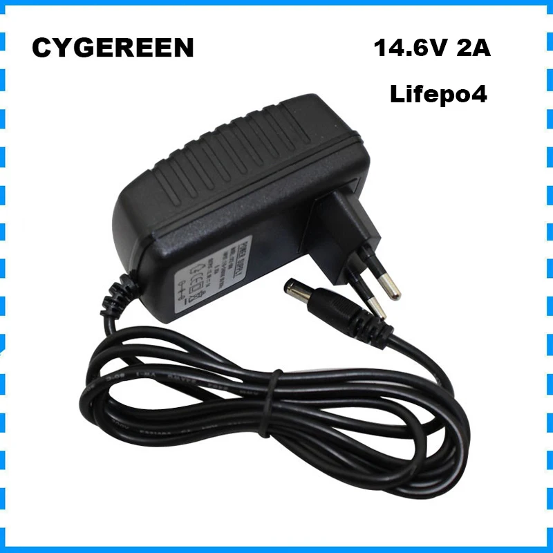 14.6V 2A Lifepo4 Battery Fast Charger For 12V 12.8V 4S 10AH 12AH Iron Phosphate LFP Solar System Electric Tool Charger
