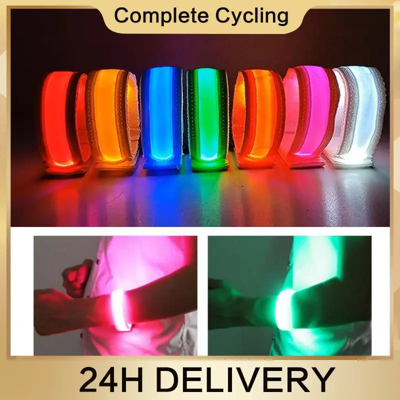 Night Running Armband LED Light Safety Warning Outdoor Cycling Ciclismo Luminous Sport Belt Arm Leg Wristband Bike Light Hot