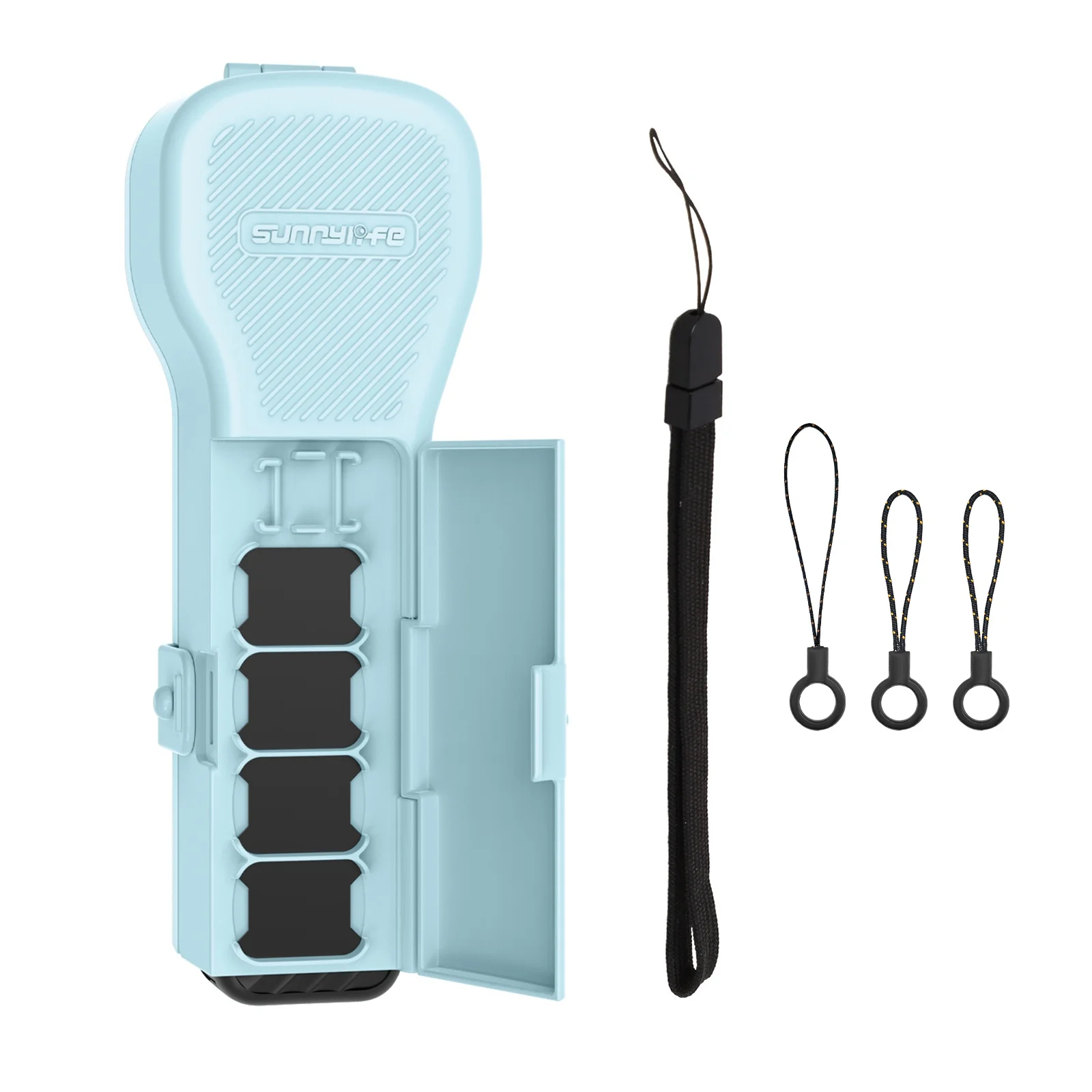 

For DJI Osmo Pocket 4/3 Hard Portable Flip-open Protective Case With Filter Case&Lanyard Accessories