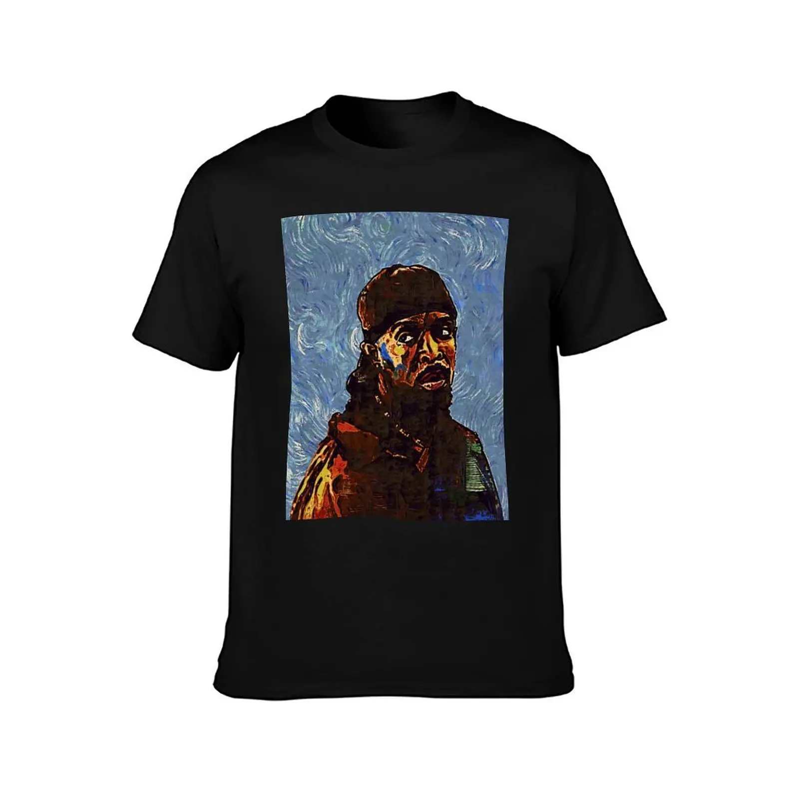 Omar Little by VanGogh - www.art-customized.com T-Shirt Casual Loose Fit Summer Tee Shirt