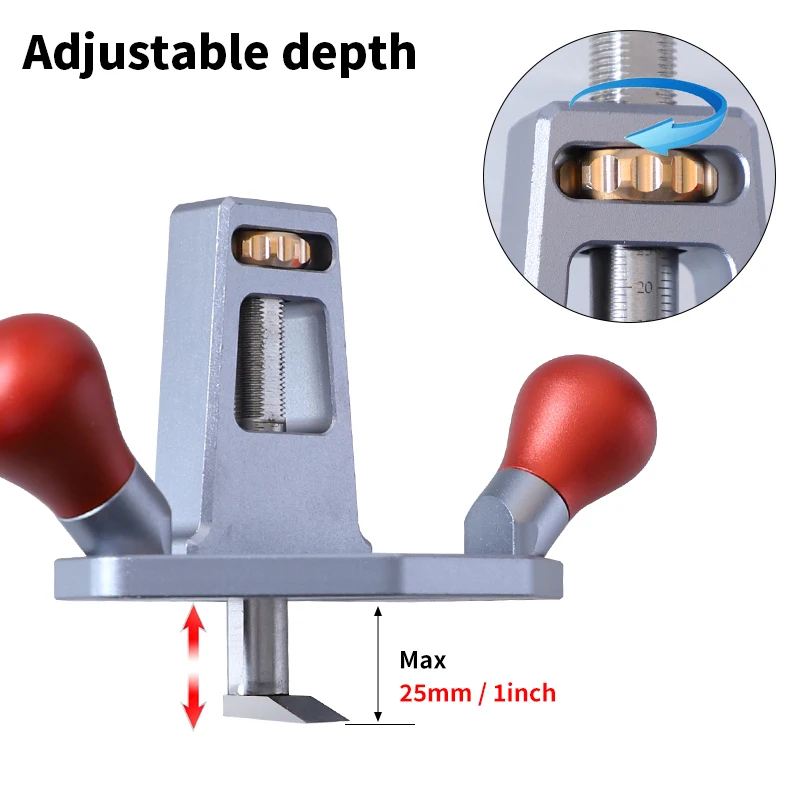 Router Planer Aluminum Handheld Flat Plane Bottom Edged Woodworking Planer for Tuning Joinery Cutting Dados Grooves Mortise