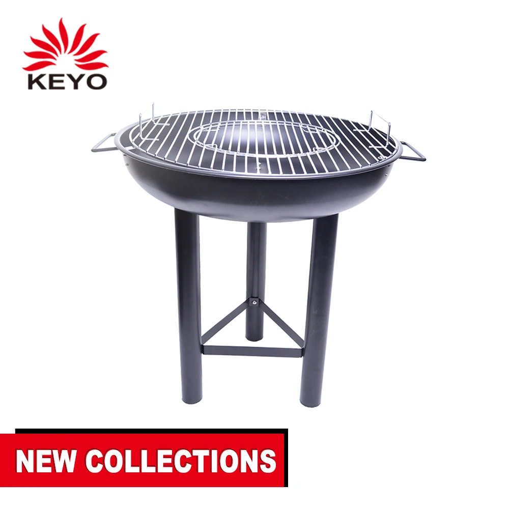 

Generation Two Black Design Charcoal Garden Steel Outdoor firebowl barbecue fireplace Heating round Fire Pit