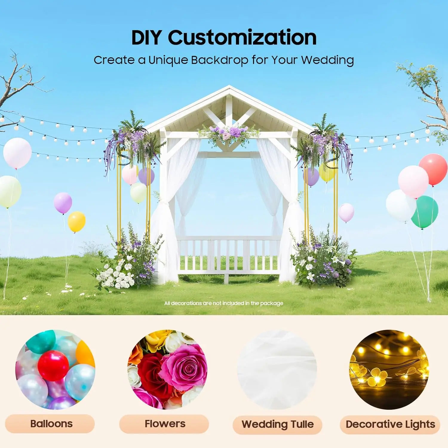 Gold Wedding Flower Stands, Metal Column Geometric Wedding Flower Vase for Table,