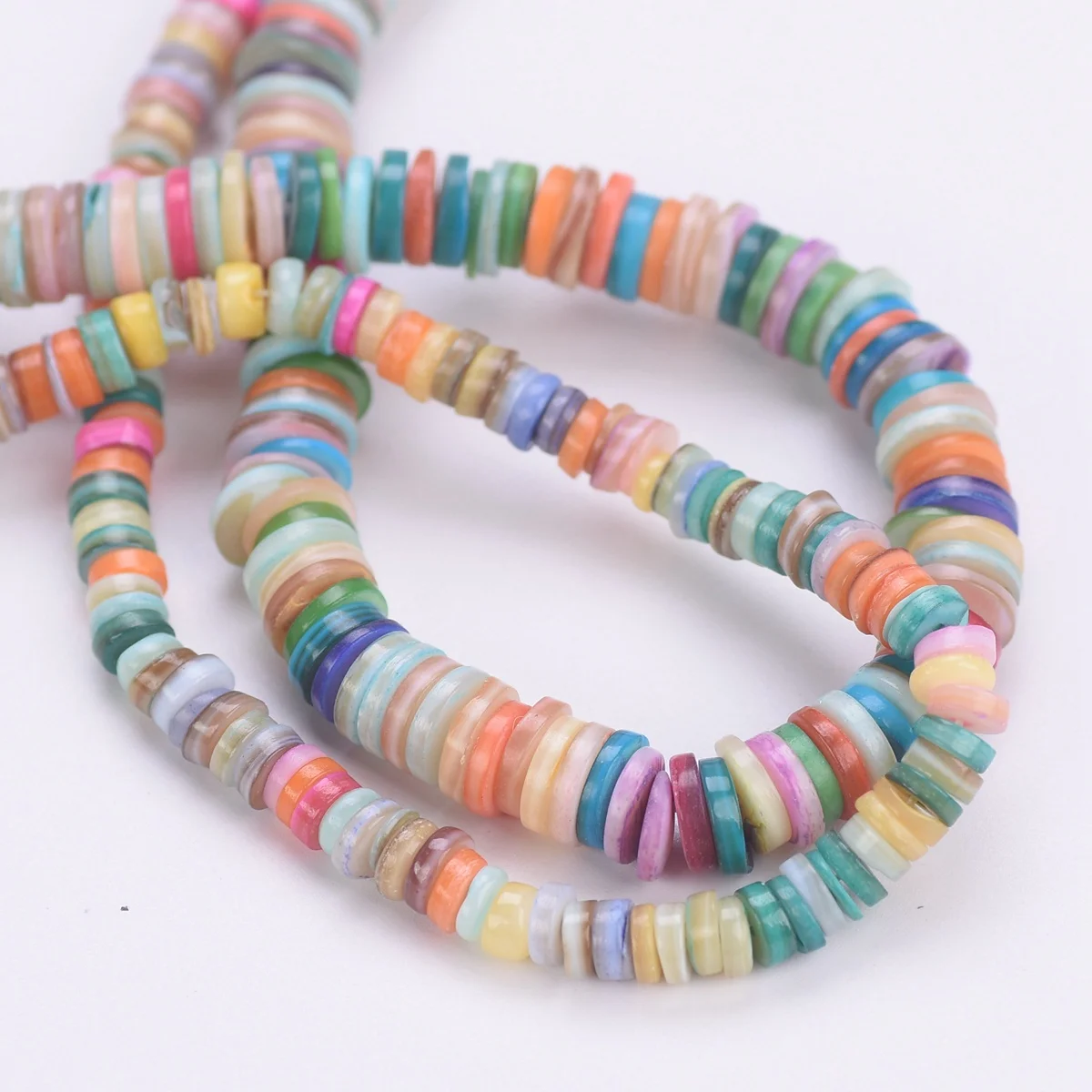 

1 Stand 38cm Flat Round Coin Shape 6mm 8mm Natural Shell Loose Spacer Beads Wholesale Lot For DIY Bracelet Jewelry Making