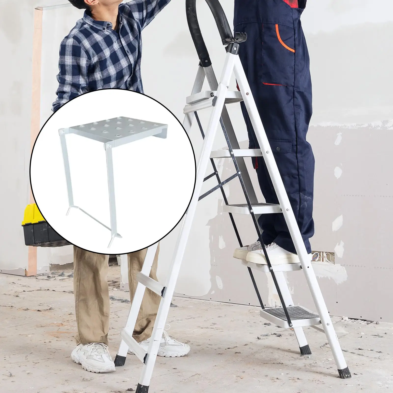 Стремянка, сверхмощная регулируемая складная противоскользящая лестница для домашнего инструмента, стремянка для ландшафтного дизайна сада, открытого двора