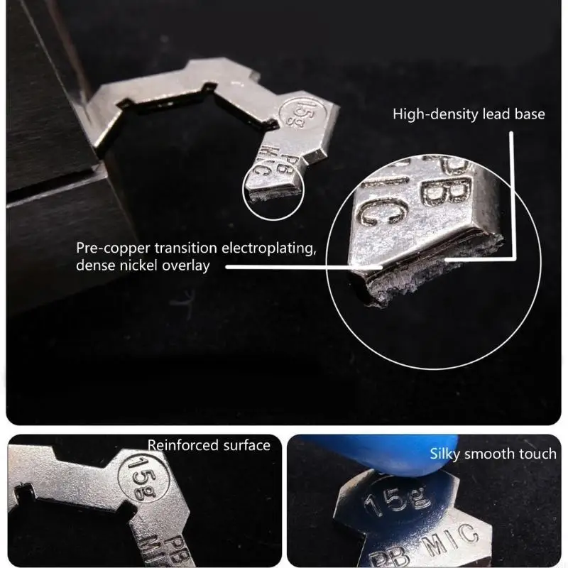 HX5E G502 Mouse Weight Replacement Set, Metal Removable Counterweights for G502 Wireless Balance Tuning at Gaming or Office