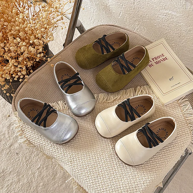 French Retro Cross-strap Mary Jane Loafer Shoes Spring Autumn New Korean Girls Shallow Princess Shoes School Student Loafer