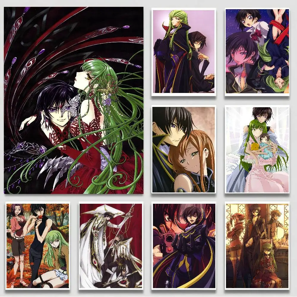 Code Geass：Lelouch Of The Rebellion Anime Anime Self-adhesive Mural, Classic Movie Stickers, Extra-large Wallpaper For Bedroom