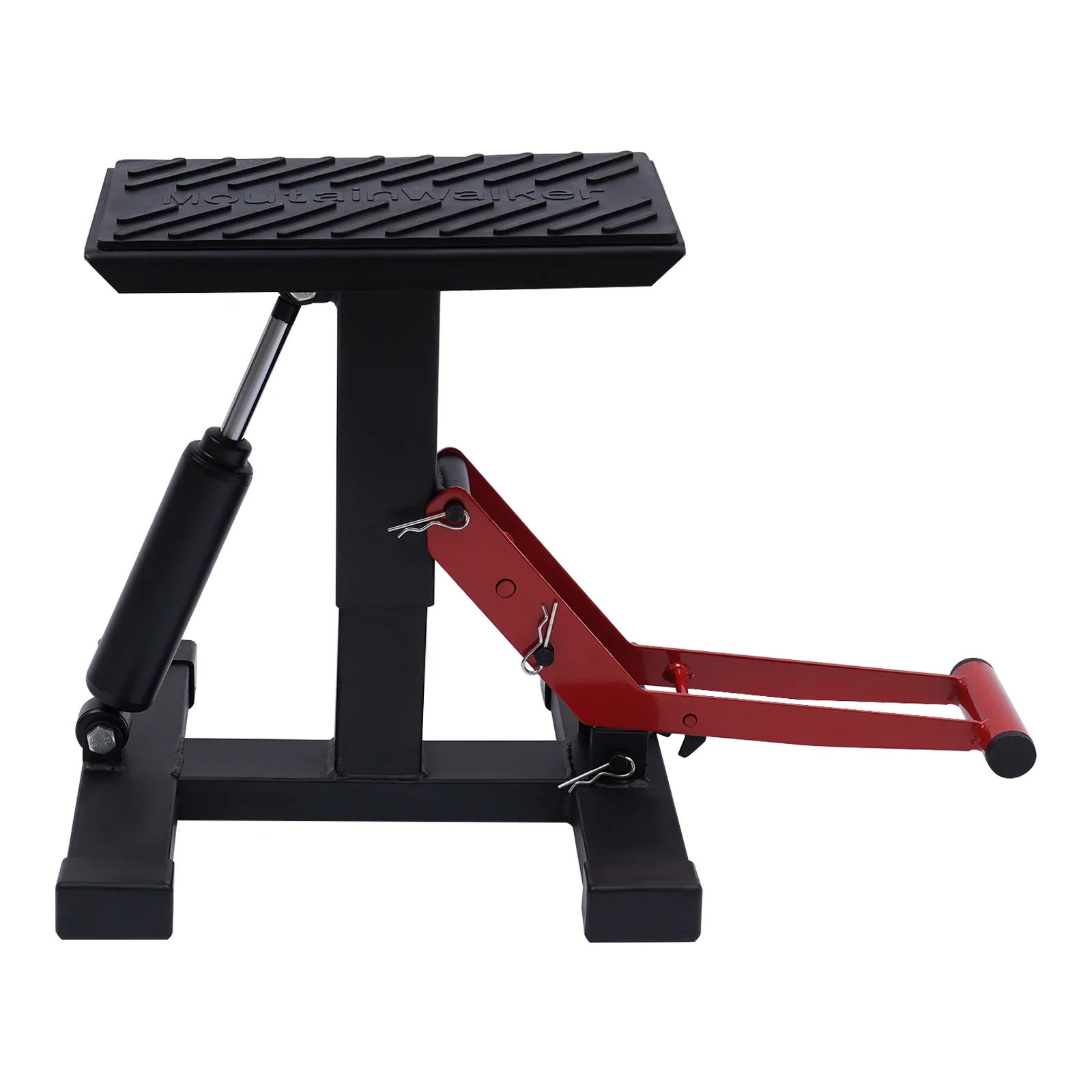 NEW Black, Red Steel, Rubber Motorbike Cross Stand Lifting Stand Lifter Enduro Trial Motocross Motorbike Stand Repair Assistant