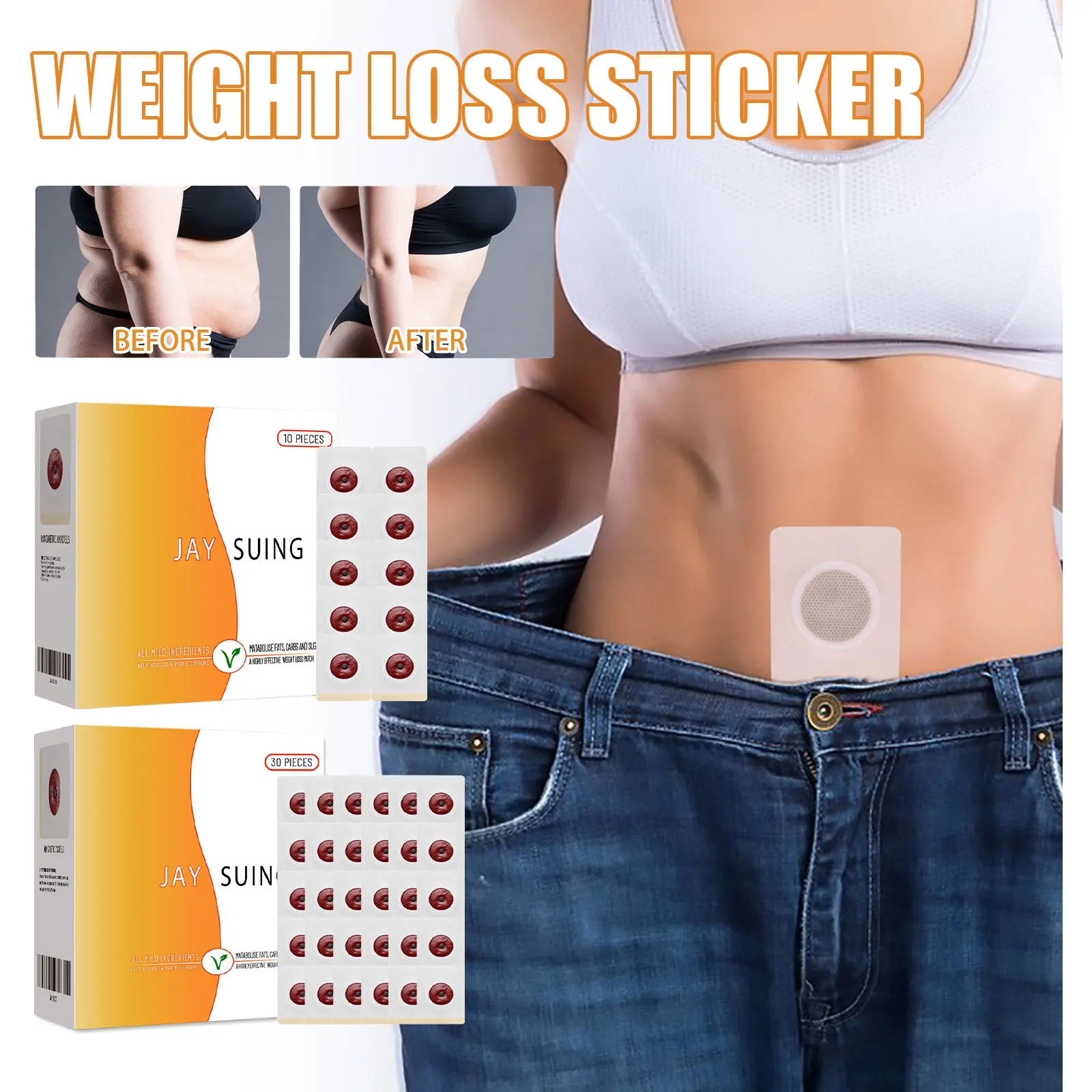 Slim Patch Slimming Sticker Belly Navel Patches Weight Loss Fat Burning Stickers Hot Shaping Slimming Products Waist Plaster