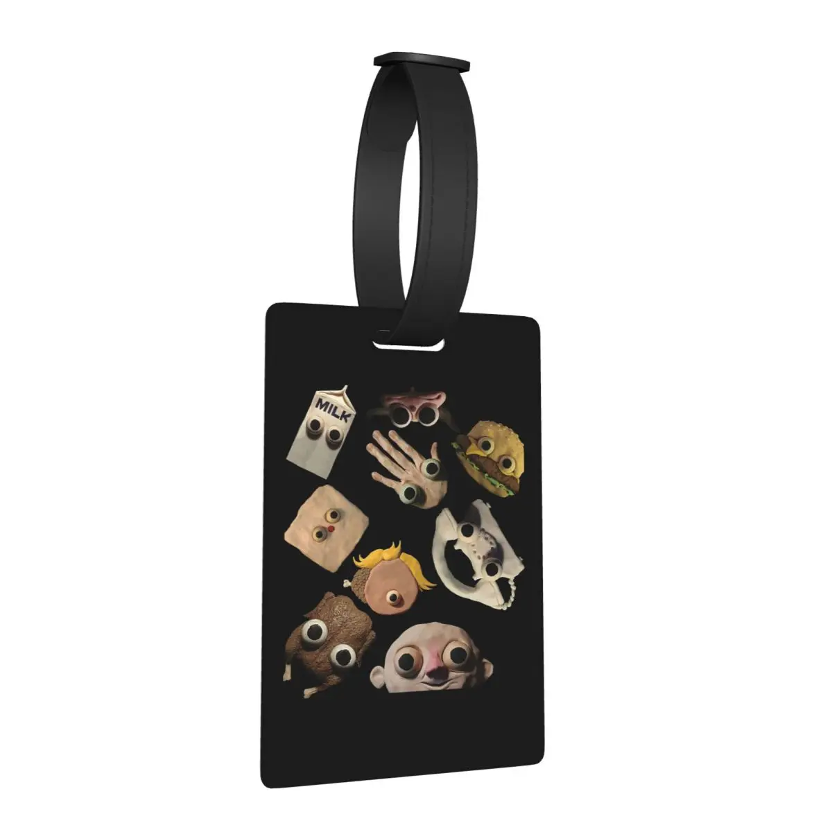 

Jack Stauber Mix Luggage Tags Suitcase Accessories Travel Baggage Boarding Tag Label Holder ID Name Address