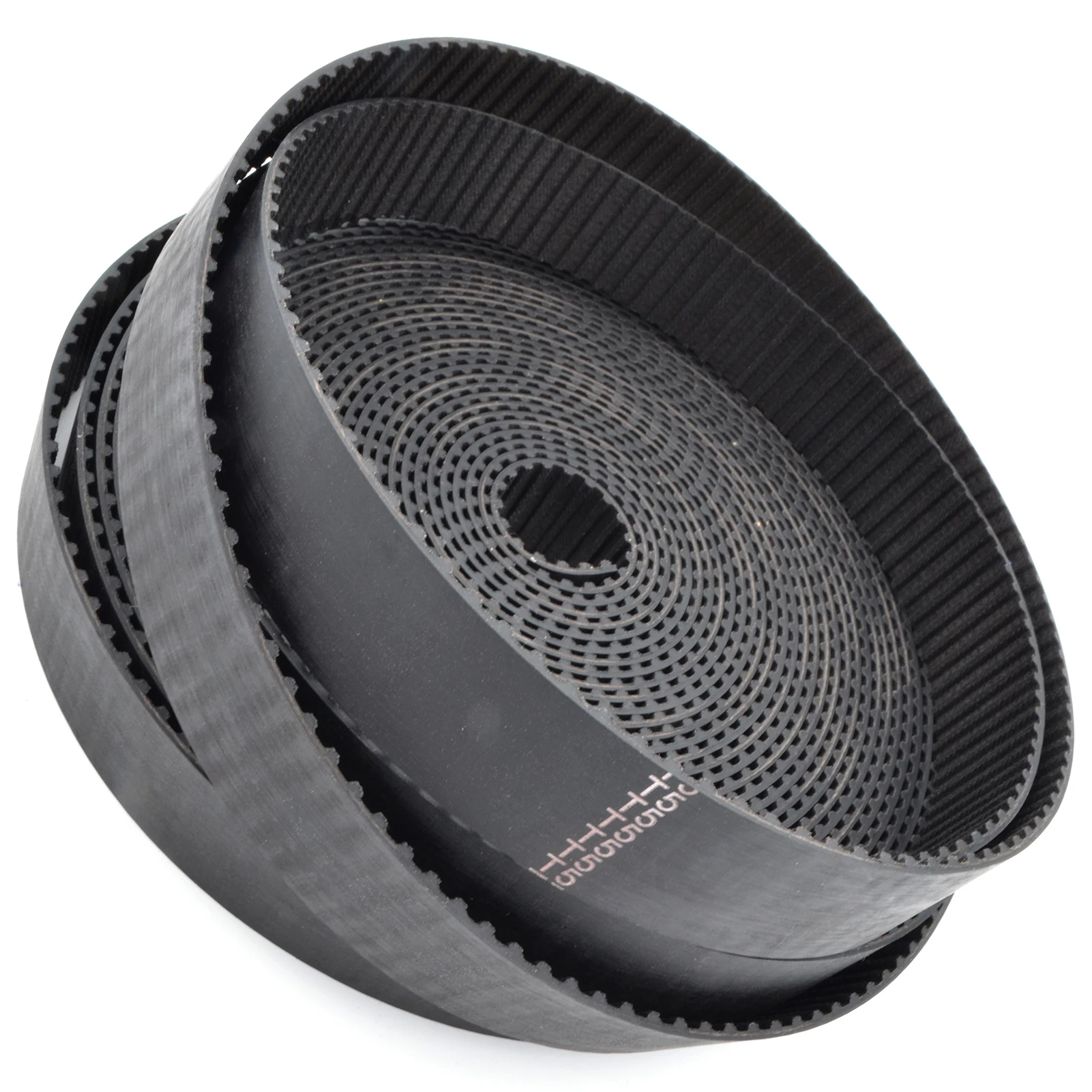 POWGE Trapezoidal PU T5 Open Timing belt width 6/10/15/16/20/25/30/35/40/50mm Rubber Fiberglass Polyurethane steel T5 Pulley