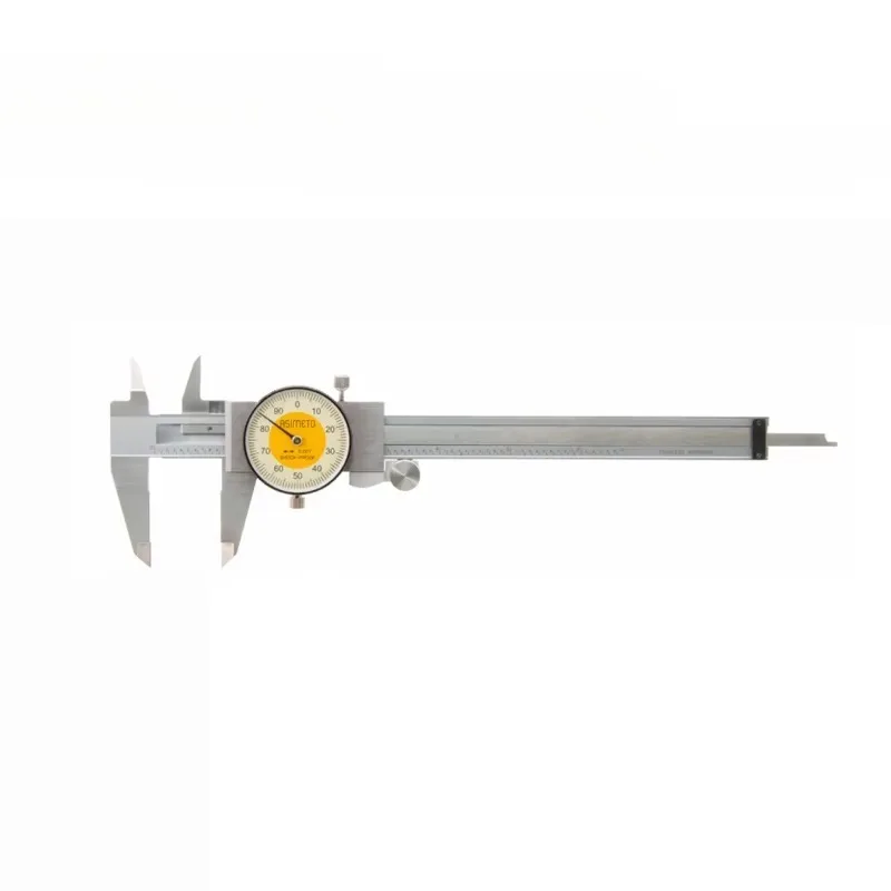 Metric Precision Dial Caliper 0-200mm, 0.03mm Accuracy for Industrial Production Quality Inspection and Mechanical Processing