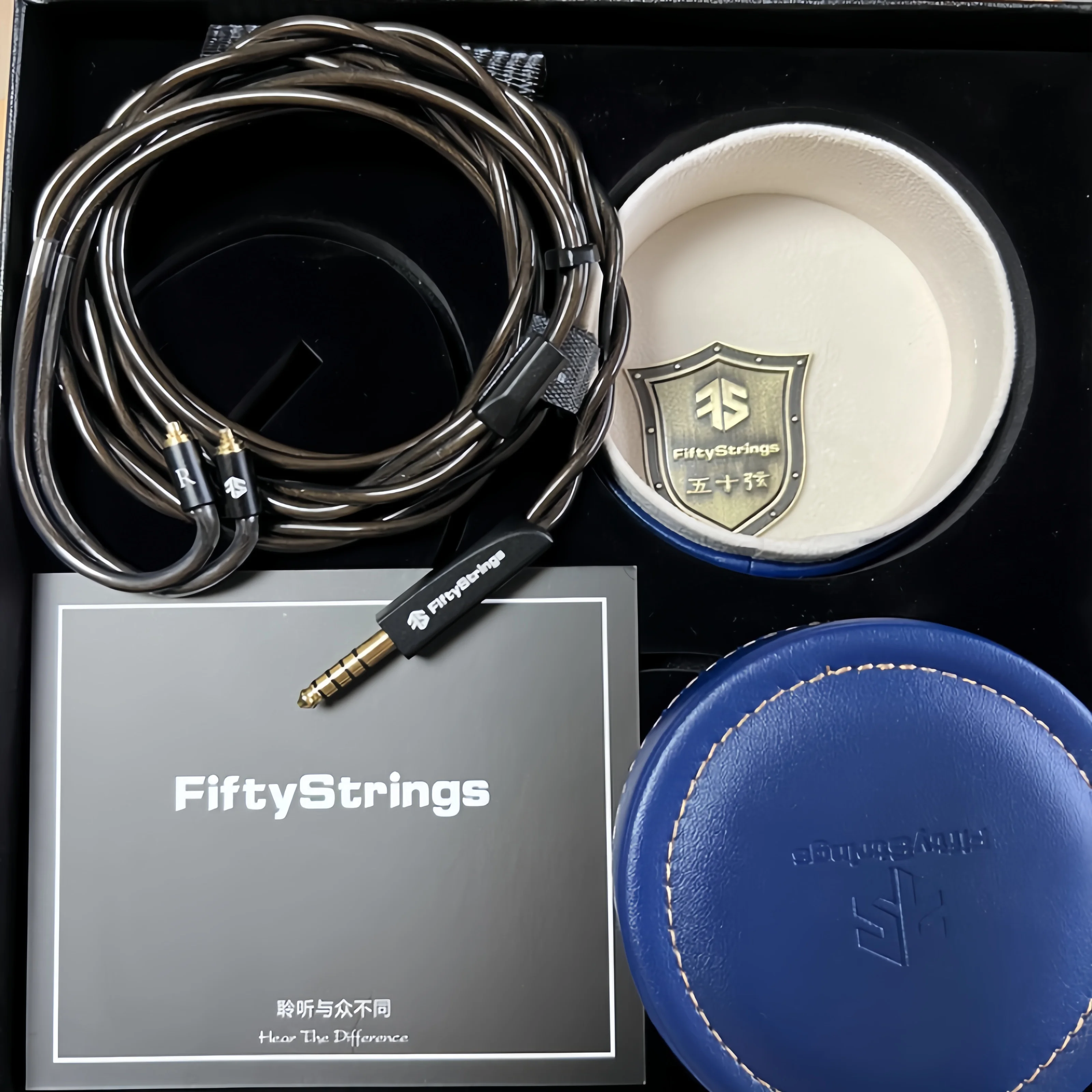 FiftyStrings Flagship 20AWG Pirate V2 Bandung UPOCC Gold Silver Coaxial Shielded 0.78 MMCX Hifi Earphones Updated Cable Line