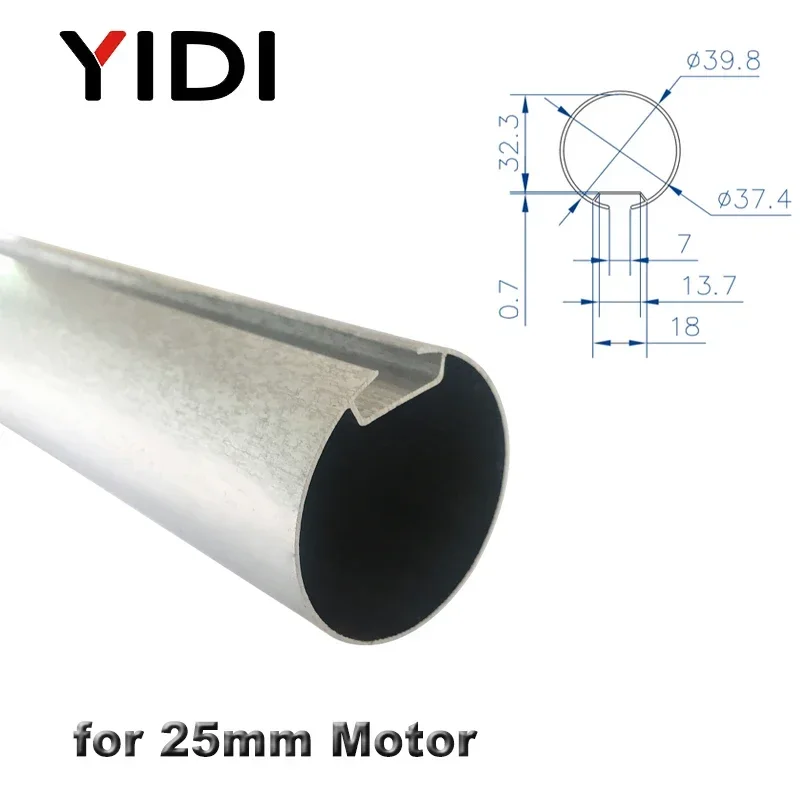 Universal Customized 50mm Aluminum Alloy Tube for Roller Blinds 35mm Curtain Motor