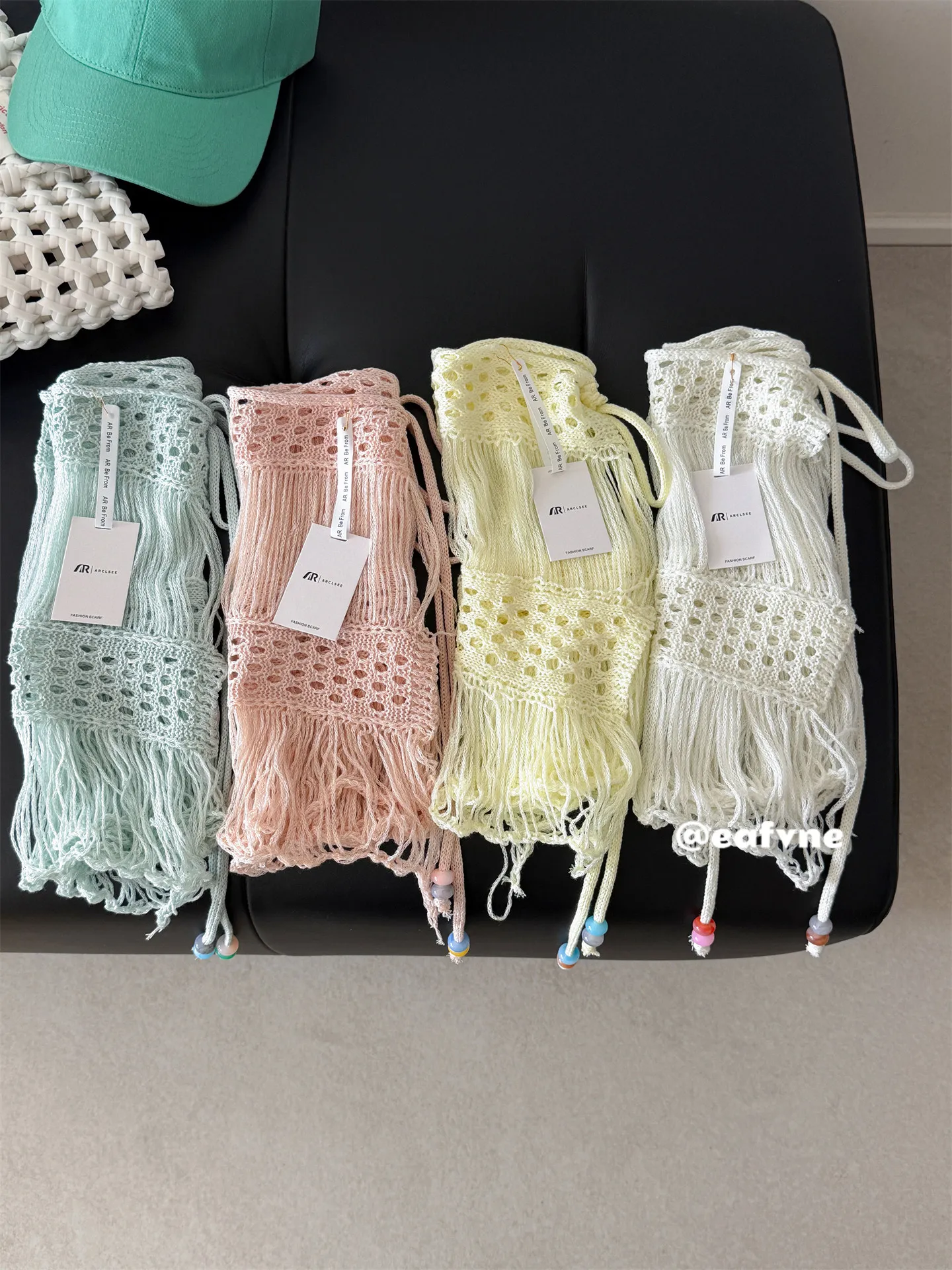 Lazy Vacation Style Hollow Out Tassel Cover Up Skirt Beaded Hem Hip Cover Anti-chafing Mini Skirt Beach Bohemian Half Skirt