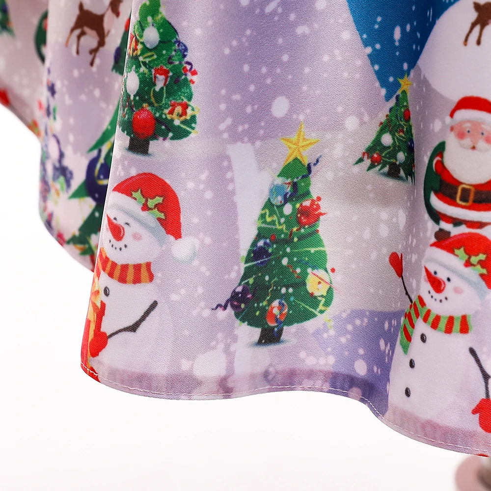 عيد الميلاد ثلج حزب الفتيات فساتين الكرتون سانتا كلوز عيد ميلاد الزفاف فستان الأميرة لفتاة أداء مساء فستان حفلات