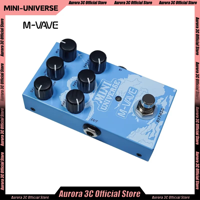 M-VAVE MINI-UNIVERSE Electric Guitar Mathematical Modeling Reverb Effects Pedal 9 Reverb Effects Reverb Custom Guitar Pedals