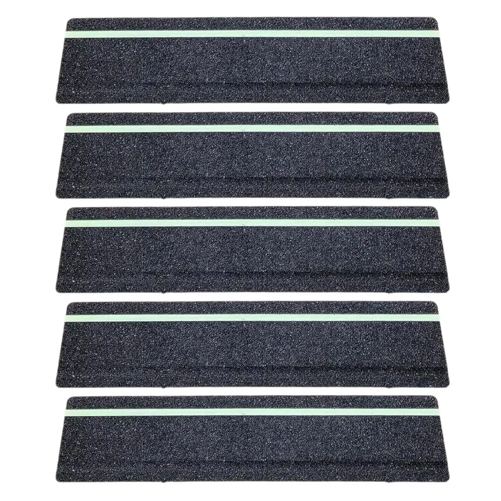 

Non Slip Waterproof Grip Tape with Glow in the Dark Feature 5pcs Safety Strips for Stairs Ramps Decks and More