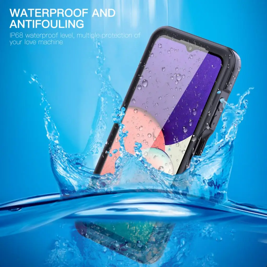 

Hot IP68 Underwater For Samsung Galaxy A22 A32 A72 A52 A52s A53 A33 5G Waterproof Snorkeling Housing CASE Full Cover