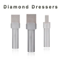 Thickened Sintered Natural Diamond Dresser Pen Square Head Cutters For Grinding Disc Wheel Dressing Bench Grinder Tools